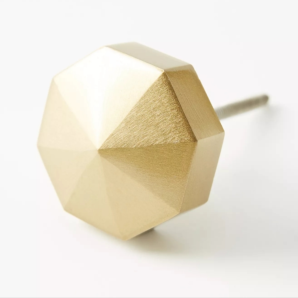 Anthropologie Faceted Ory Knobs, Set of 4, Bronze